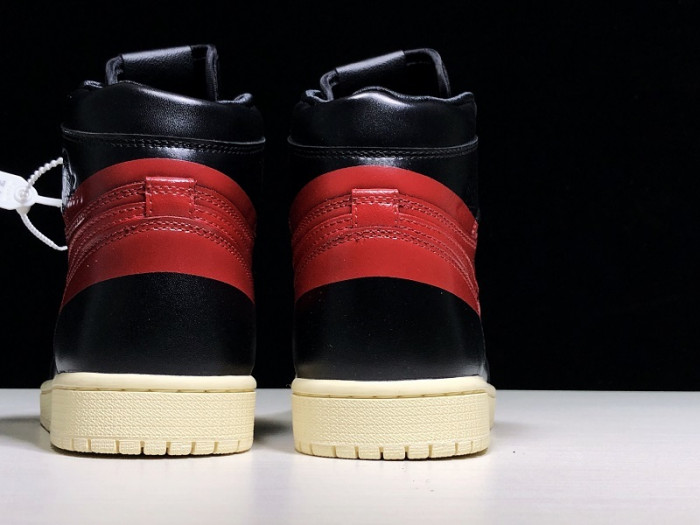 air jordan 1 defiant black red bq6682-006