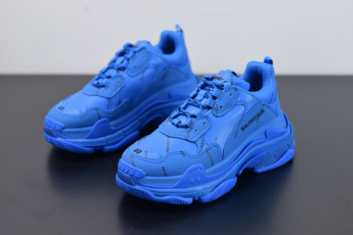 blcg sneaker triple.s.gomma blue 536737 w06e2 0848