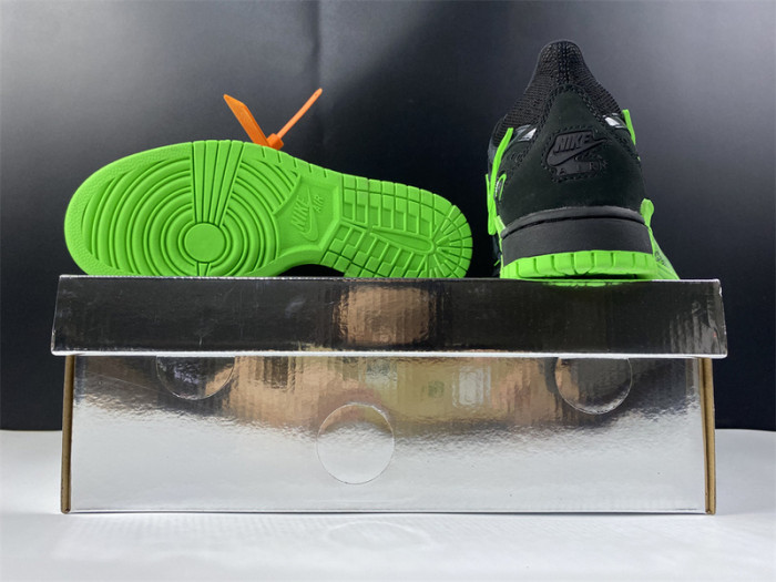 o-w nike air rubber dunk “”green strike“ cu6015-001