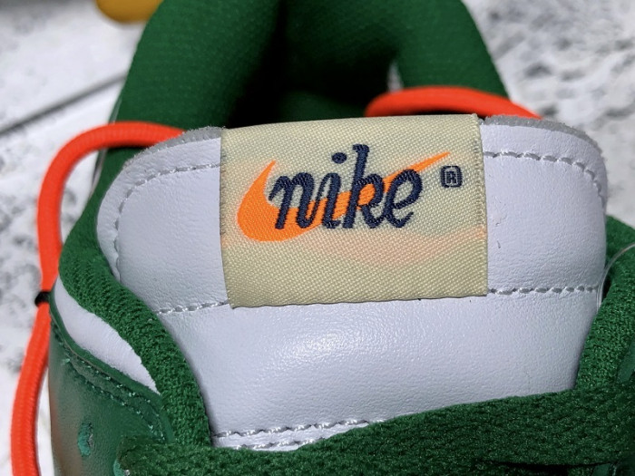 nike dunk low o-w pine green ct0856-100